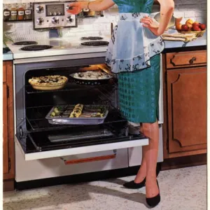 Gibson Ultra 600 1950s USA cooking ovens housewife housewives kitchens appliances