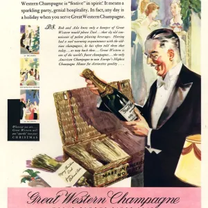 Great Western 1930s USA champagne alcohol