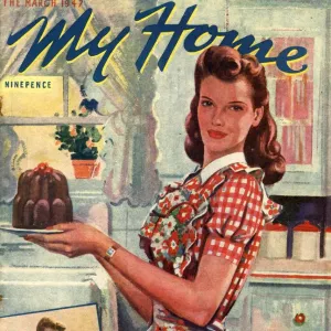 My Home 1947 1940s UK cooking jelly desserts housewives housewife woman women in