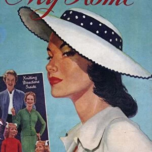 My Home 1956 1950s USA magazines womens hats portraits