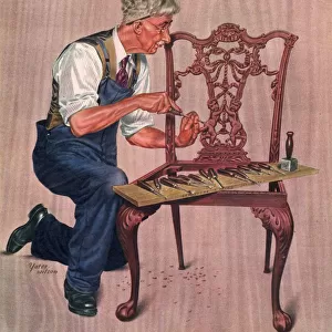 John Bull 1946 1940s UK diy, carpenters, furniture repairing magazines repairs mending