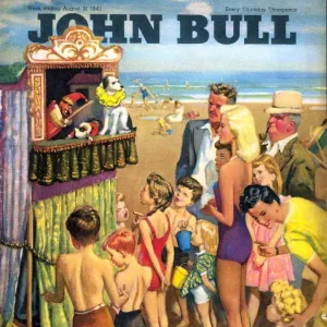 John Bull 1946 1940s UK holidays punch and judy show beaches seaside seaside magazines