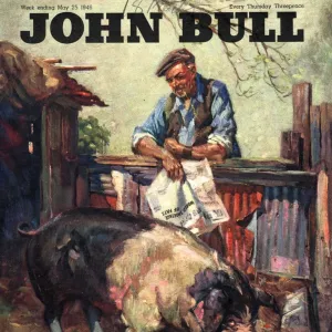 John Bull 1946 1940s UK pigs farms farmers magazines