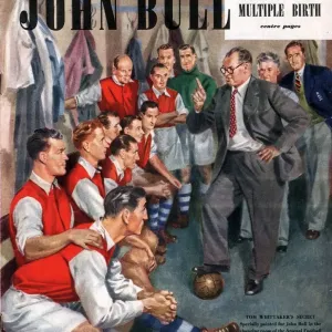1947 Print of John Bull UK Arsenal Football Team Changing Rooms
