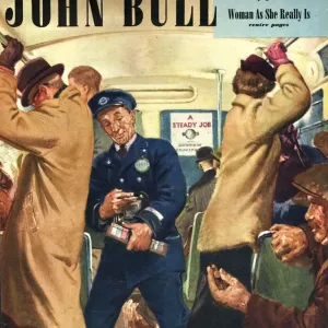 John Bull 1947 1940s UK buses bus conductors rush hour routemasters magazines