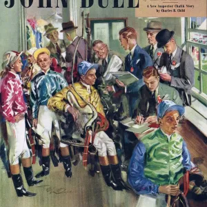 John Bull 1947 1940s UK riding horses horse racing magazines