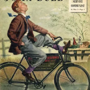 John Bull 1948 1940s UK bicycles bikes cycling whistling groceries boys delivery