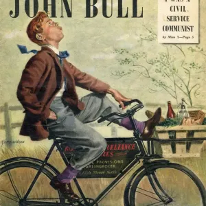 John Bull 1948 1940s UK bicycles bikes cycling whistling groceries boys delivery