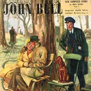 John Bull 1948 1940s UK love parks benches magazines