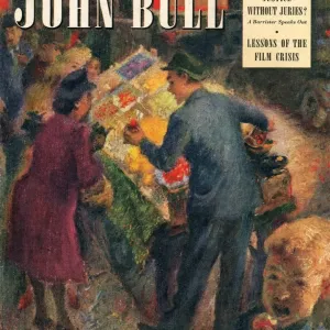 John Bull 1948 1940s UK markets shopping grocers magazines family greengrocers