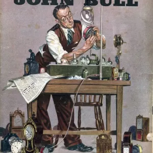 1948 John Bull Print: Vintage UK Watch Repair Advertisement
