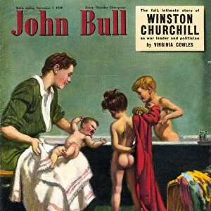 John Bull 1949 1940s UK baths bathtime magazines