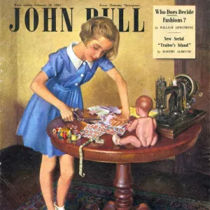 John Bull 1949 1940s UK dolls dressmaking hobbies magazines