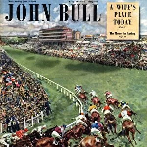 John Bull 1949 1940s UK horses horse racing magazines