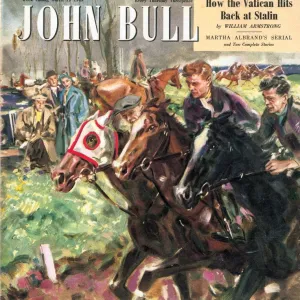 John Bull 1949 1940s UK horses racing magazines