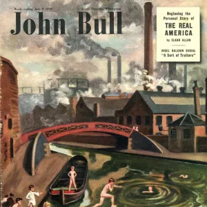 John Bull 1949 1940s UK swimming sports magazines canals Turrali