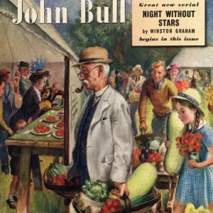 John Bull 1949 1940s UK villages fetes vegetables flowers show magazines horticulture