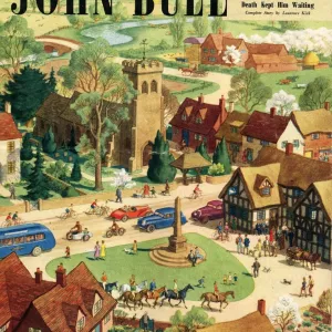 John Bull 1949 1940s UK the villages green the countryside bank holidays magazines