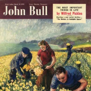 John Bull 1950 1950s UK picking harvesting flowers magazines horticulture