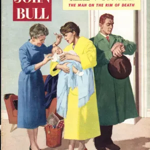 John Bull 1950s UK babies grandparents impatience grandmother magazines baby grandma