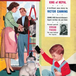 John Bull 1950s UK babies window cleaners cats magazines pets baby