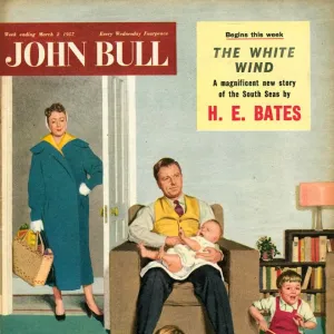 John Bull 1950s UK babysitters sitters children fights chaos househusbands magazines