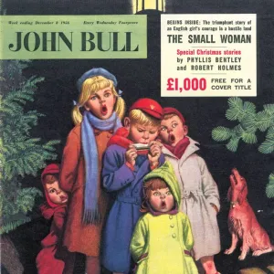 John Bull 1950s UK carol singers magazines singing