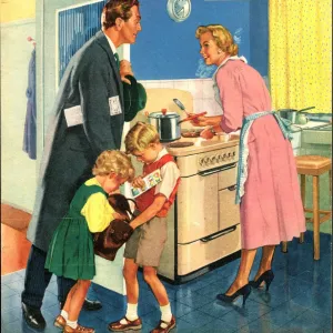 John Bull 1950s UK cooking kitchens housewives