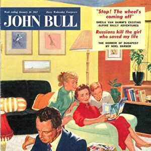 John Bull 1950s UK holidays brochures arguing finance planning arguments magazines