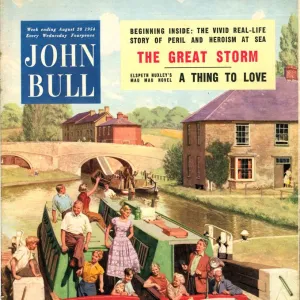 John Bull 1950s UK holidays narrow boats canals houseboats magazines barges