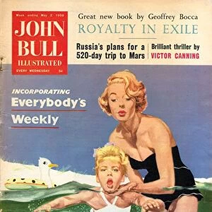John Bull 1950s UK holidays swimming lessons magazines