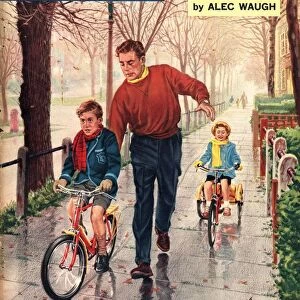John Bull 1950s UK learning to ride lessons fathers and sons bicycles bikes cycling