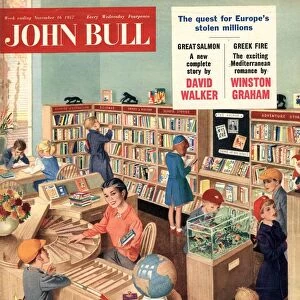 John Bull 1950s UK libraries books reading magazines library