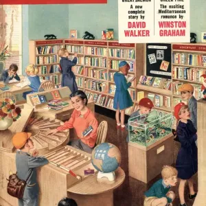 John Bull 1950s UK libraries books reading magazines library
