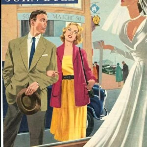 John Bull 1950s UK marriages shopping weddings dresses dating magazines brides