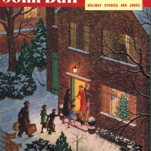 John Bull 1950s UK seasons children relatives snow winter magazines family