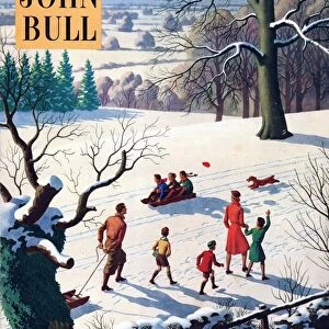 John Bull 1950s UK snow ice winter seasons magazines