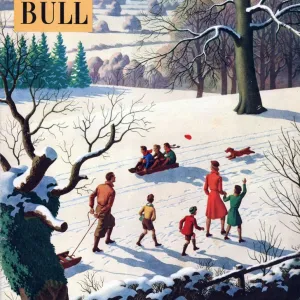 John Bull 1950s UK snow ice winter seasons magazines