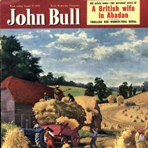 John Bull 1951 1950s UK farms farming harvesting magazines