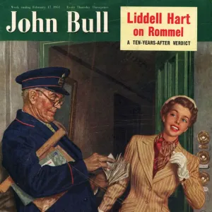 John Bull 1951 1950s UK postman, postmen post magazines