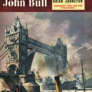 John Bull 1951 1950s UK tower bridge london ships nautical magazines