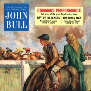 John Bull 1952 1950s UK horses horse racing jockeys ponys magazines ponies