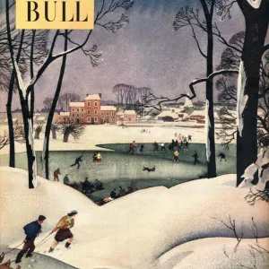 John Bull 1952 1950s UK winter snow ice cold the countryside magazines