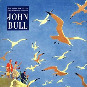 John Bull 1953 1950s UK holidays seaside beaches seagulls magazines