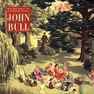 John Bull 1953 1950s UK picnics eating magazines august