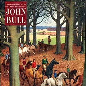 John Bull 1953 1950s UK riding hunting horses magazines