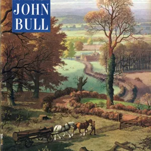 John Bull 1953 1950s UK rural farming countryside horses logs farms magazines