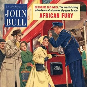 John Bull 1954 1950s UK buses bus conductors rush hour routemasters magazines
