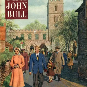 John Bull 1954 1950s UK churches villages magazines family