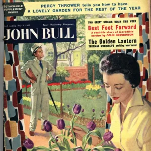 John Bull 1954 1950s UK flowers arranging magazines